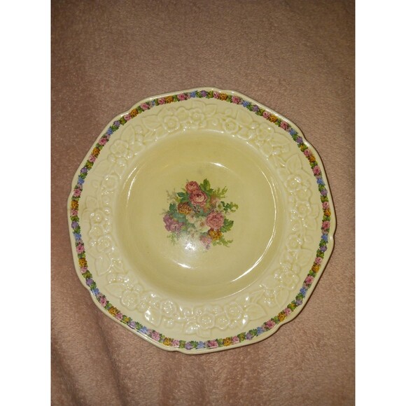 3-Porcelain Plate Crown Ducal England Gainsborough 9" RN 749657 Hand Painted Vtg - Picture 13 of 15